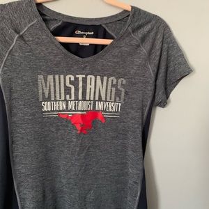 Champion “SMU” Tee With Back Cut-Out